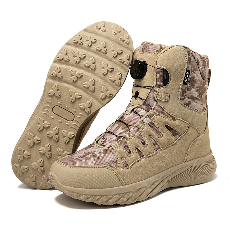 WildKing Men's Fast Response Automatic Buckle High-Top Hiking Boots 6.0