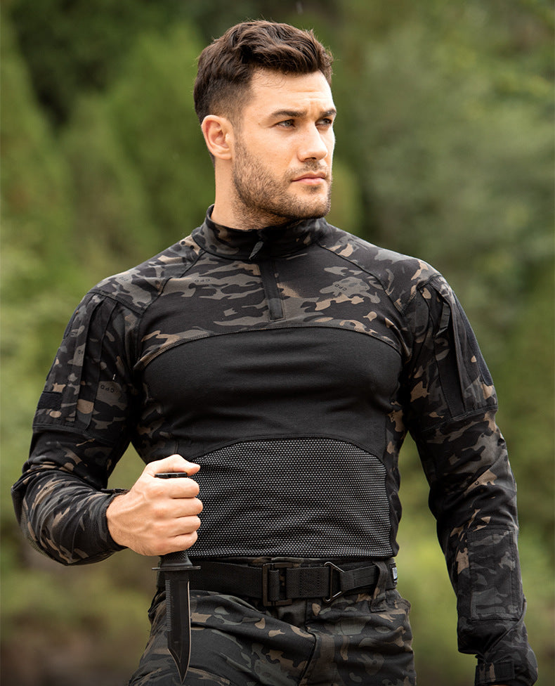 WildKing Men's G4 Tactical Long Sleeve Camouflage Hiking Shirt