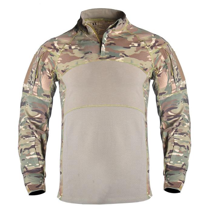 WildKing Men's G4 Tactical Long Sleeve Camouflage Hiking Shirt