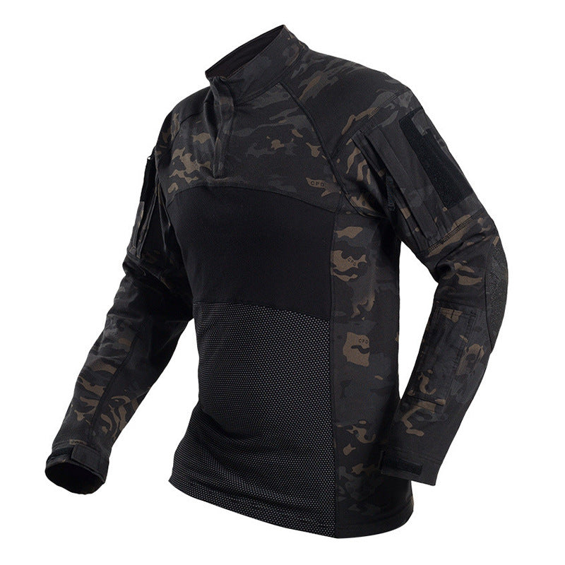 WildKing Men's G4 Tactical Long Sleeve Camouflage Hiking Shirt