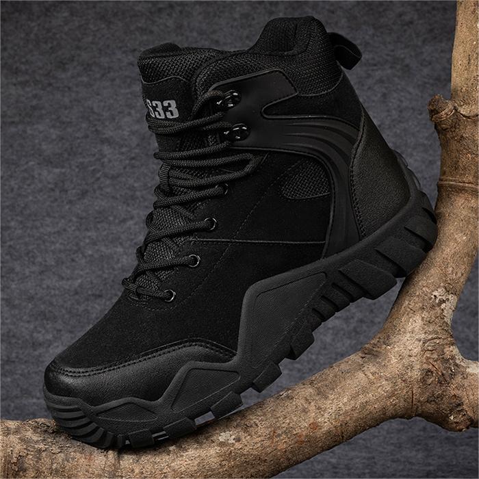 WildKing Men's High Top Waterproof Hiking Work Shoes 6.5