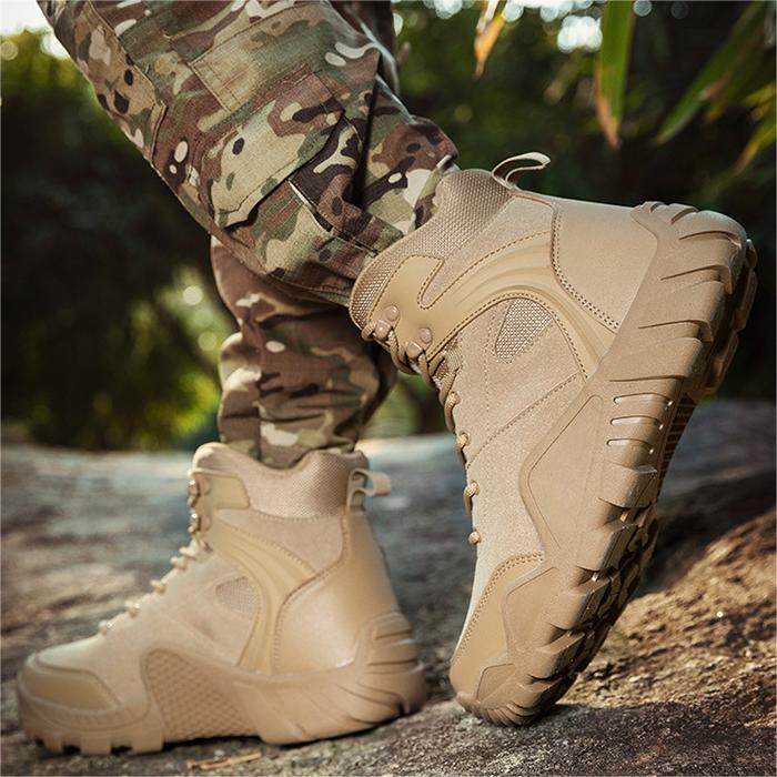 WildKing Men's High Top Waterproof Hiking Work Shoes 6.5