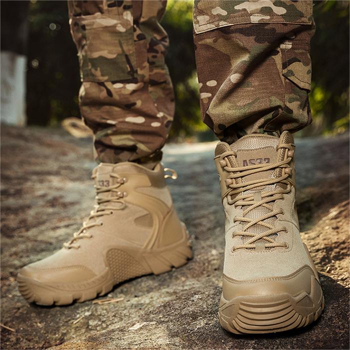 WildKing Men's High Top Waterproof Hiking Work Shoes 6.5