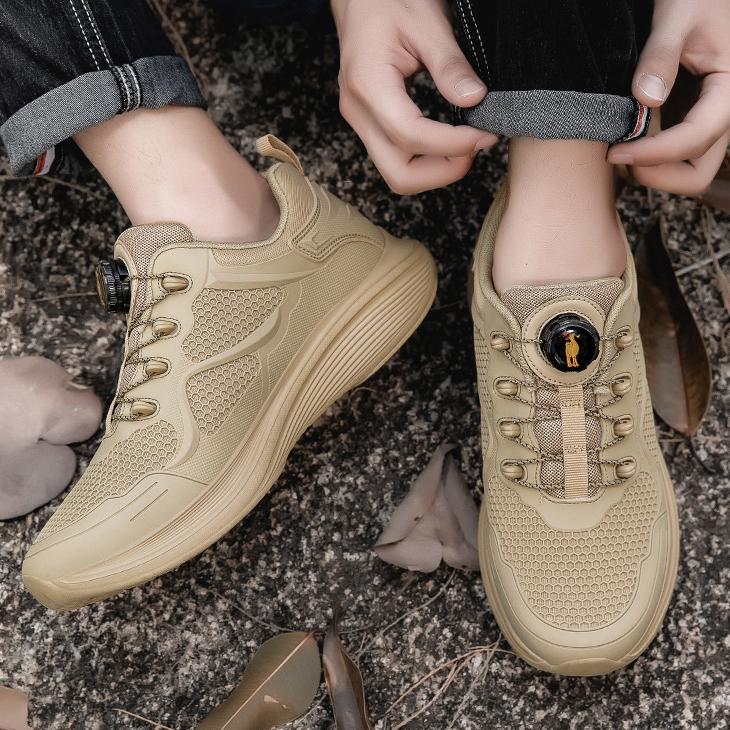 WildKing Men's Low Top Waterproof Fast Response Automatic Buckl Shoes C5019