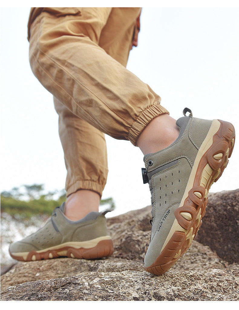 WildKing Men's Low Top Waterproof Fast Response Automatic Buckl Slip-on Shoes 2.0