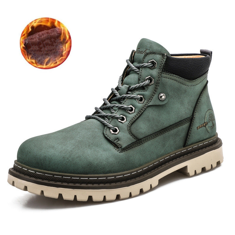 WildKing Men's Mid Height Steel Toe Waterproof Work Boots 8.0