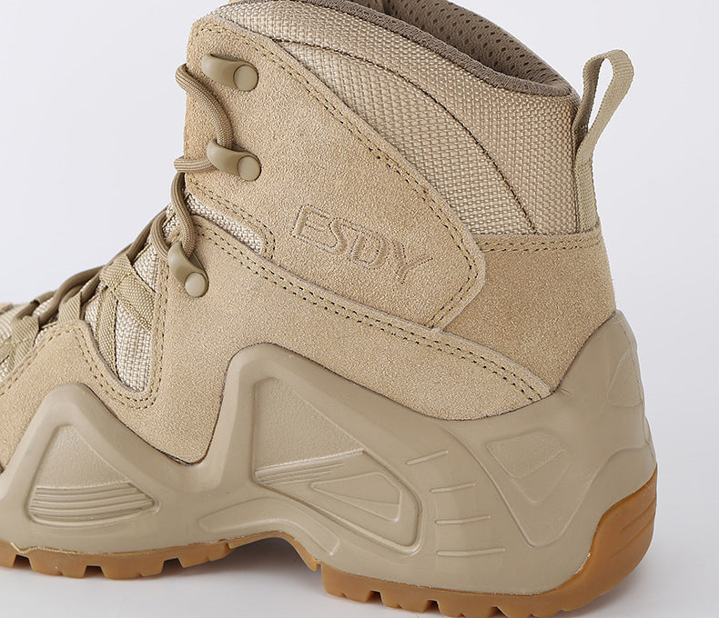 WildKing Men's Mid Top Waterproof Mountaineering Combat Shoes C209