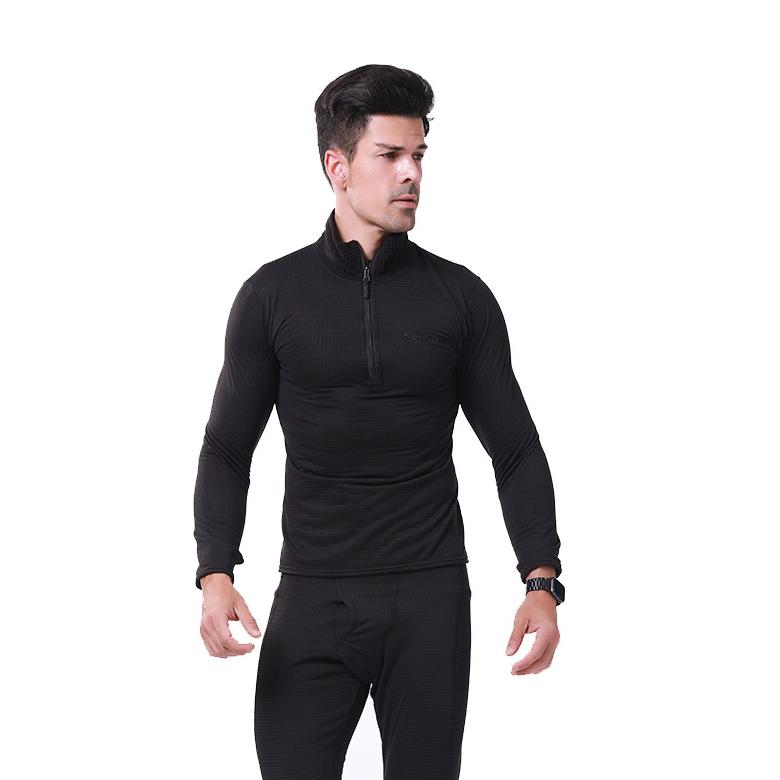WildKing Men's Tactical Functional Fleece Thermal Underwear Set Q110