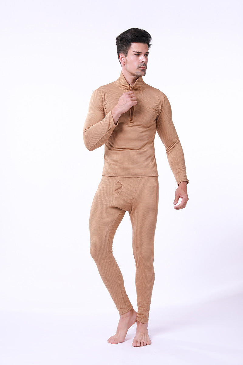 WildKing Men's Tactical Functional Fleece Thermal Underwear Set Q110