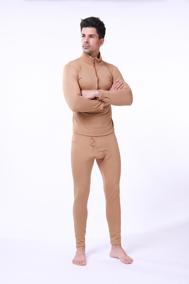 WildKing Men's Tactical Functional Fleece Thermal Underwear Set Q110