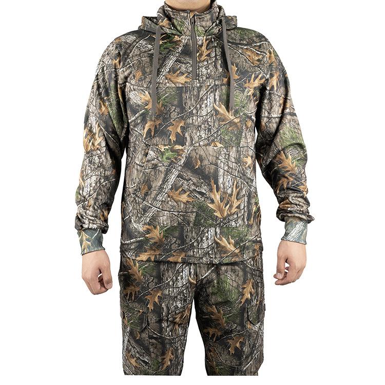 Wildking Hunting Camouflage Bionic Tree Fleece Hooded Sweatshirt