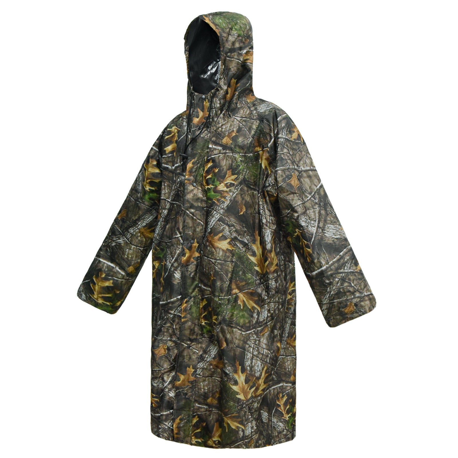Wildking Long Hiking Waterproof Poncho – Lightweight Camouflage One-Piece Raincoat