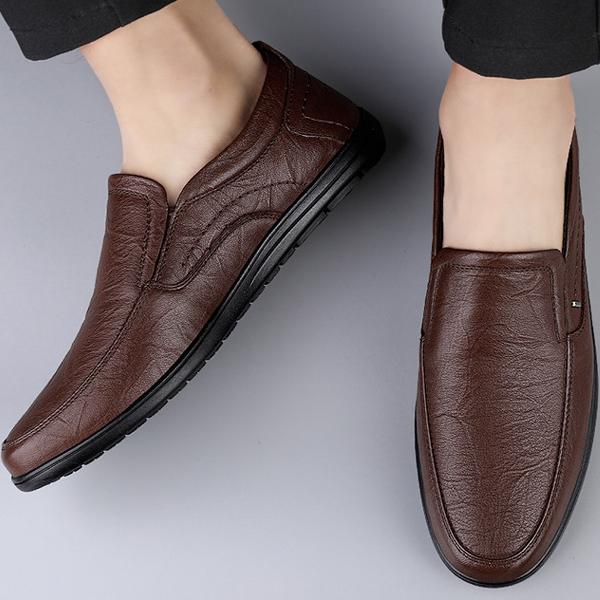 Wildking Men's Business Casual Leather Loafers 6.5