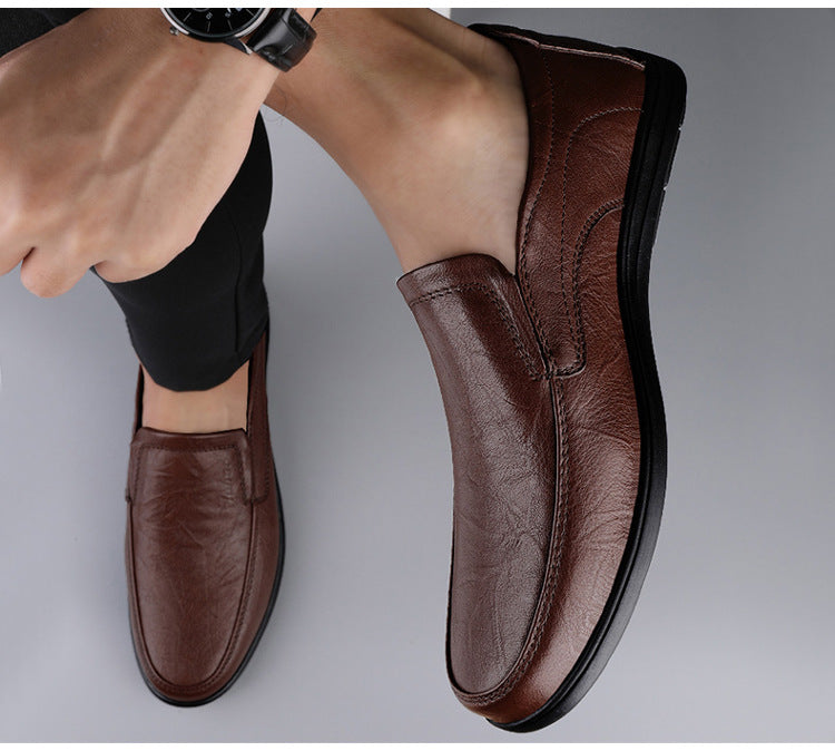 Wildking Men's Business Casual Leather Loafers 6.0