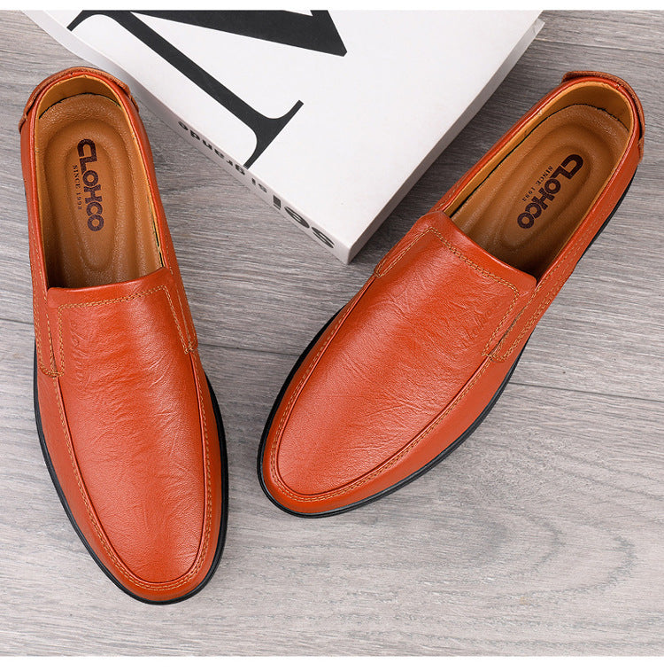 Wildking Men's Business Casual Leather Loafers 6.0