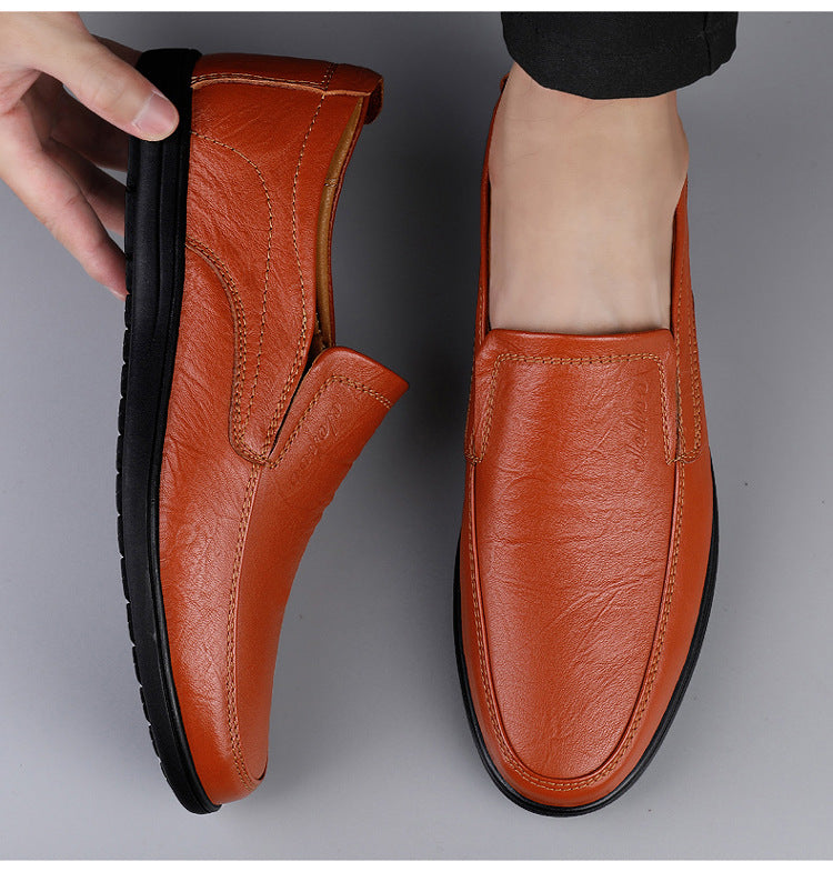 Wildking Men's Business Casual Leather Loafers 6.0