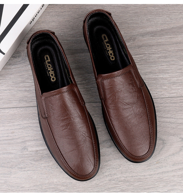 Wildking Men's Business Casual Leather Loafers 6.0