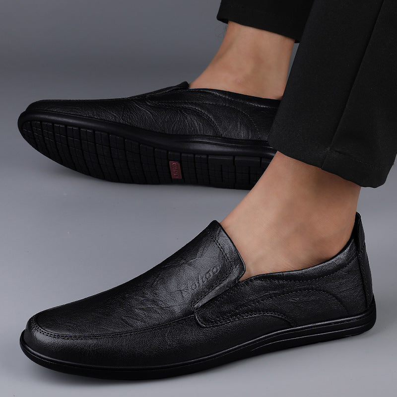 Wildking Men's Business Casual Leather Loafers 6.0