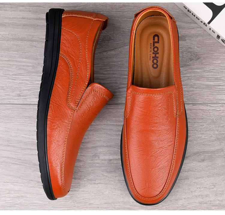 Wildking Men's Business Casual Leather Loafers 6.0