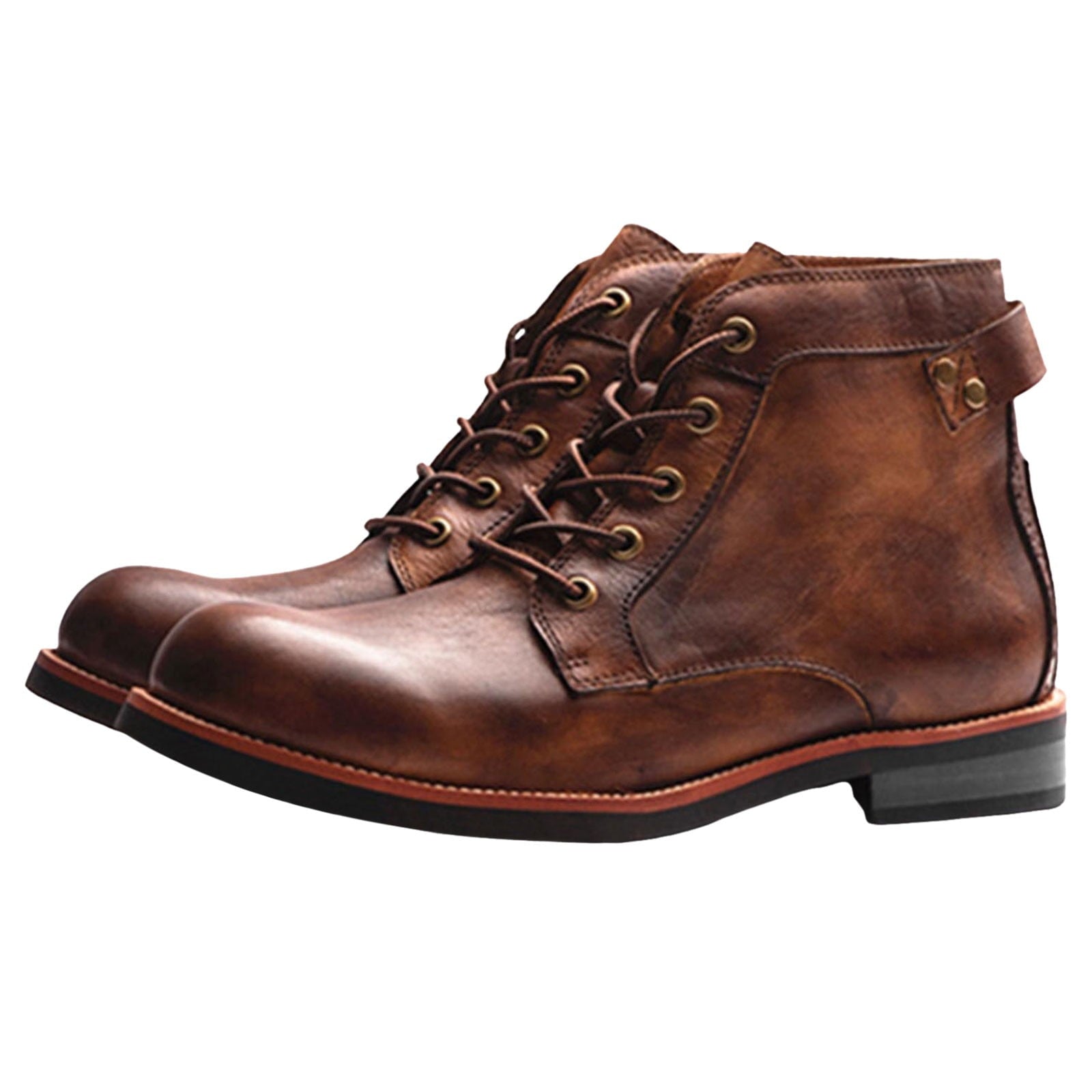 Wildking Men's Business Leather Formal Office Dress Shoes Western Cowboy Boots 6078