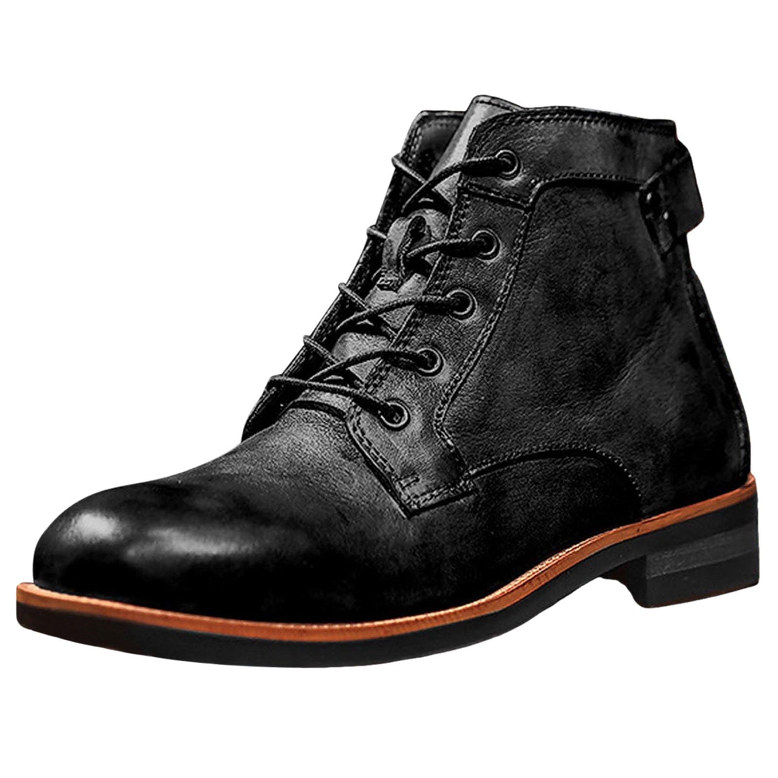 Wildking Men's Business Leather Formal Office Dress Shoes Western Cowboy Boots 6078