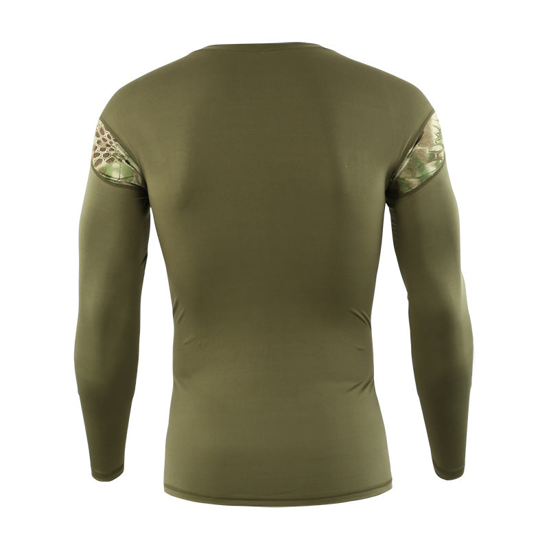 Wildking Men's Combat Long Sleeve Tactical Army Quick Dry Wicking Casual Camo T-Shirt