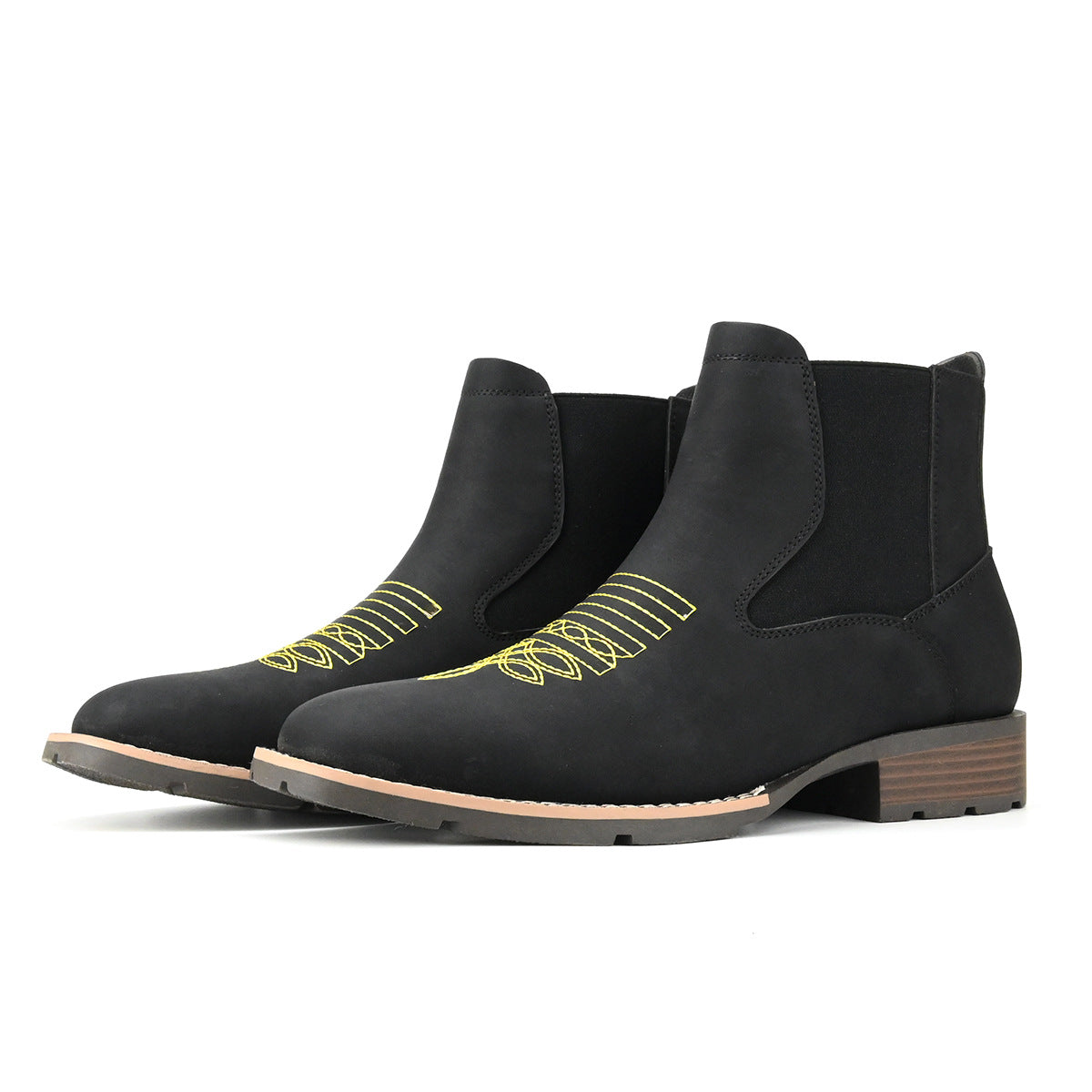Wildking Men’s Embroidered Slip-On Chelsea Boots B3045