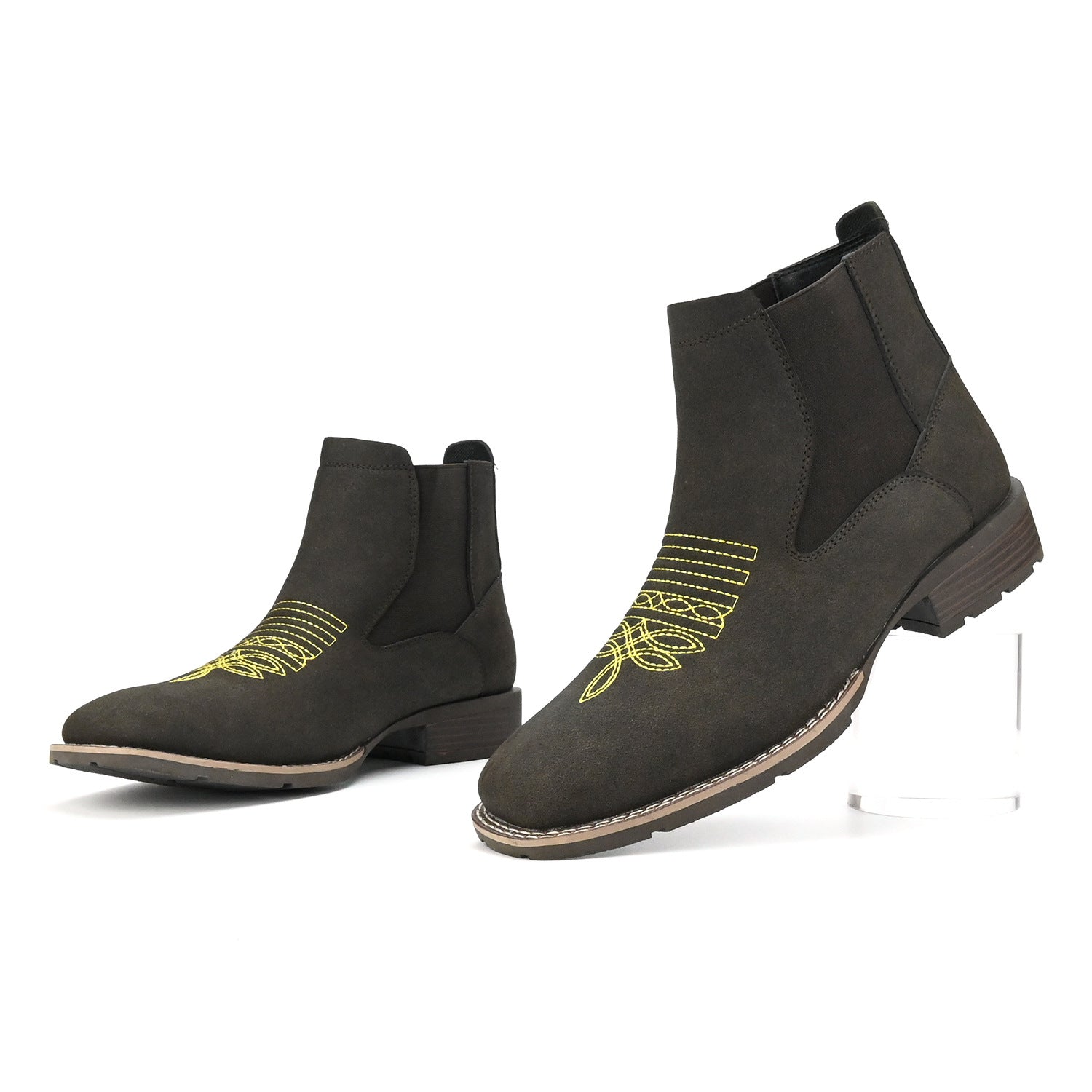 Wildking Men’s Embroidered Slip-On Chelsea Boots B3045