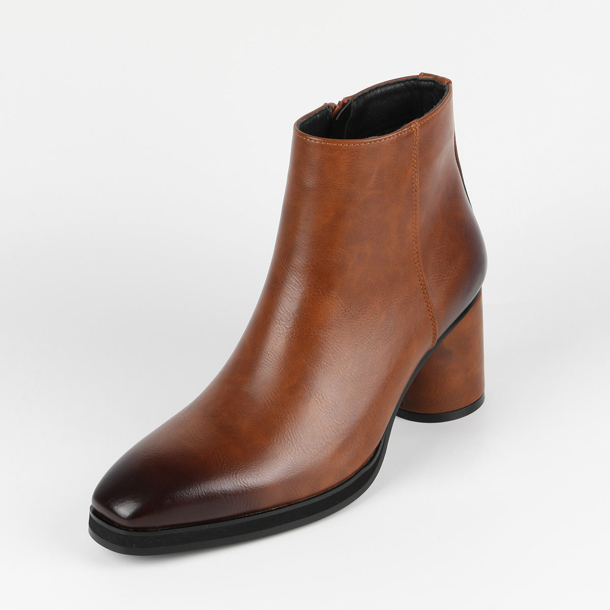 Wildking Men's Fashion Gentleman High Heel Elastic Chelsea Boots B7010