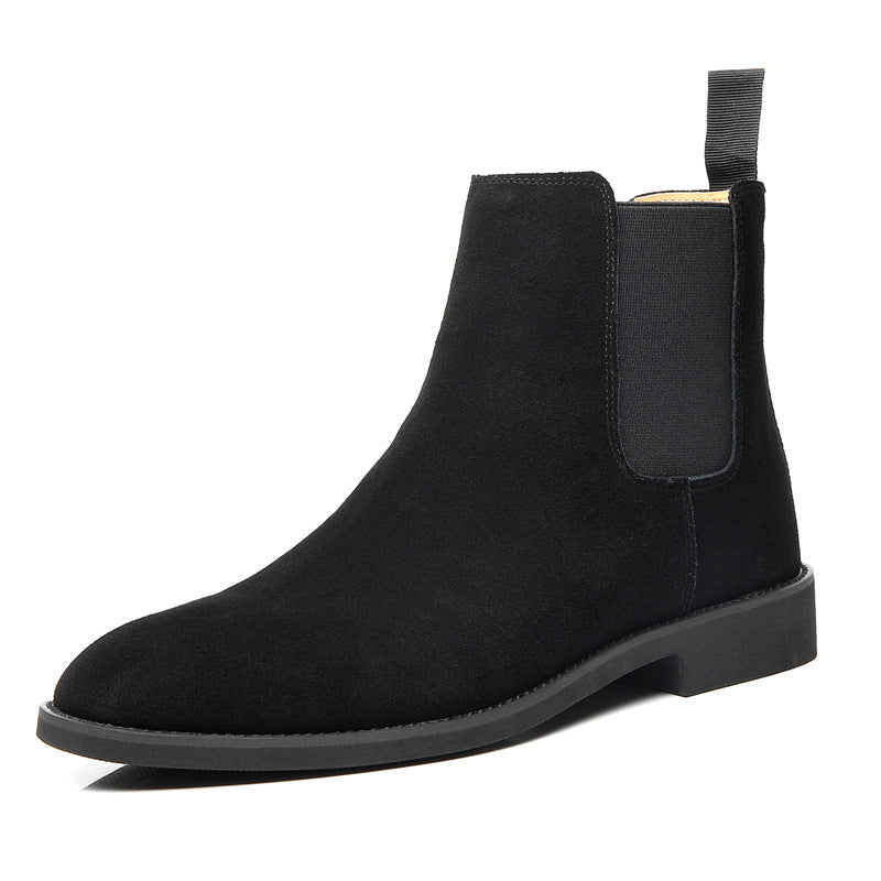 Wildking Men's Genuine Leather Autumn and Winter Chelsea Boots