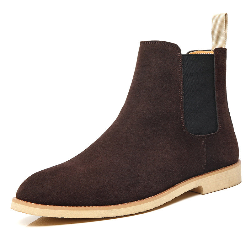 Wildking Men's Genuine Leather Autumn and Winter Chelsea Boots