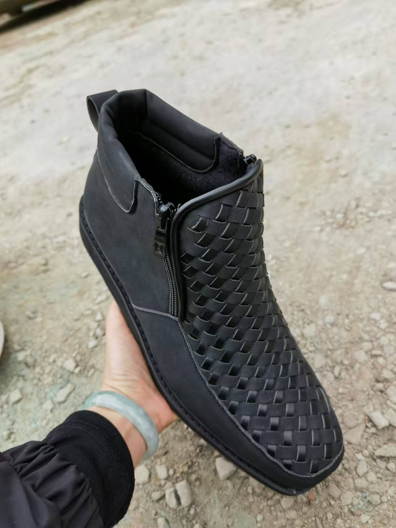 Wildking Men's Handmade Side Zip Western Cowboy Boots 1086