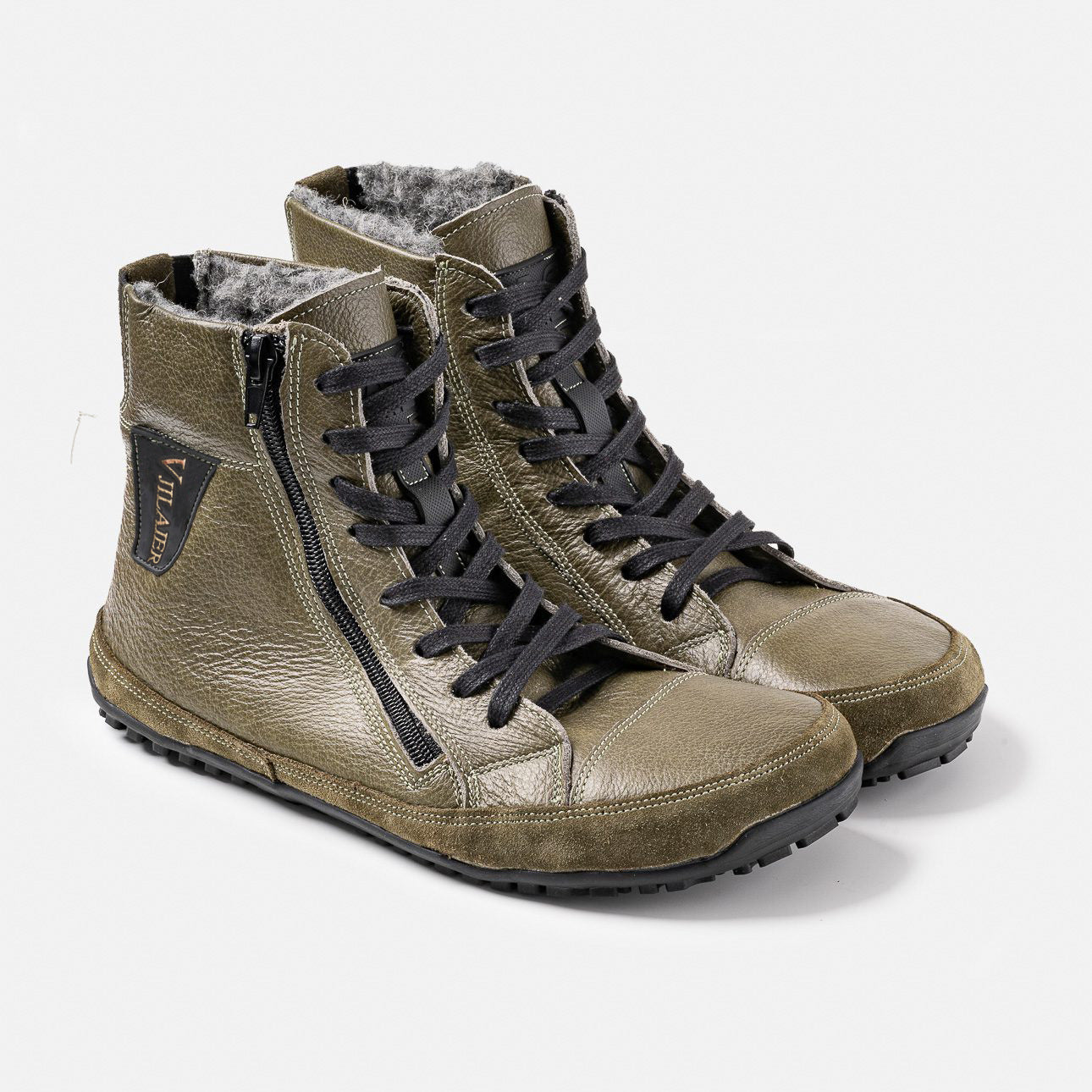 Wildking Men's Handmade Velvet Barefoot Boots Snow Boots 1125-Thickened Cotton