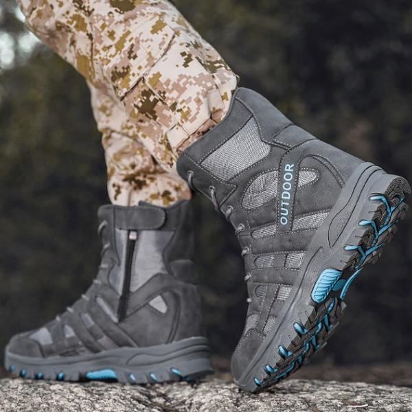 Wildking Men's High-Top Wear-Resistant Anti-Slip Off-Road Combat Boots A05