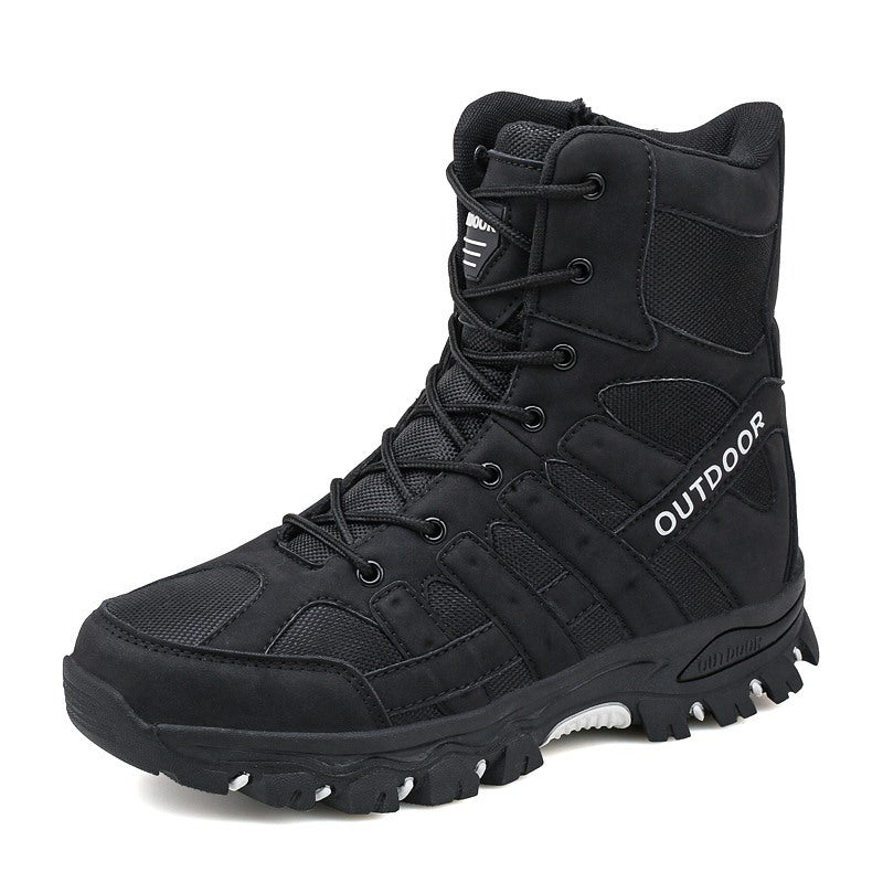 Wildking Men's High-Top Wear-Resistant Anti-Slip Off-Road Combat Boots A05