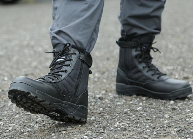 Wildking Men's High Top Breathable Hiking Combat Boots 1115