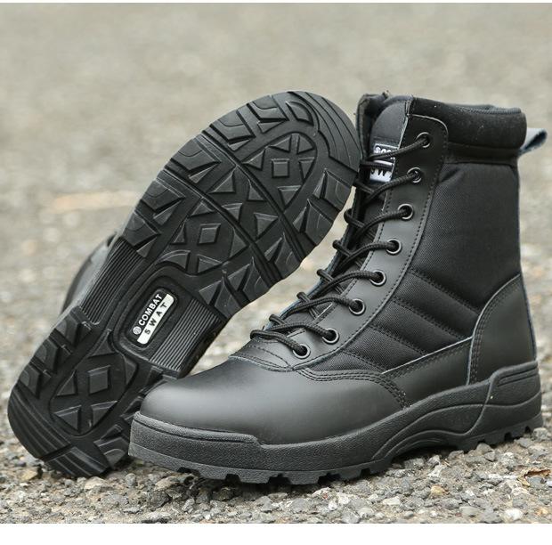 Wildking Men's High Top Breathable Hiking Combat Boots 1115