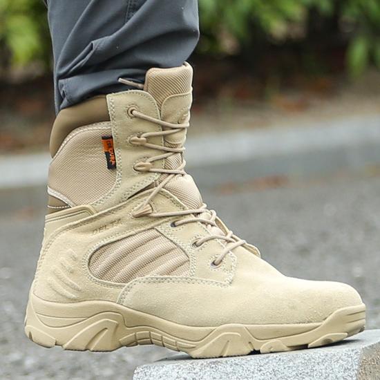 Wildking Men's High Top Breathable Hiking Combat Boots 1206