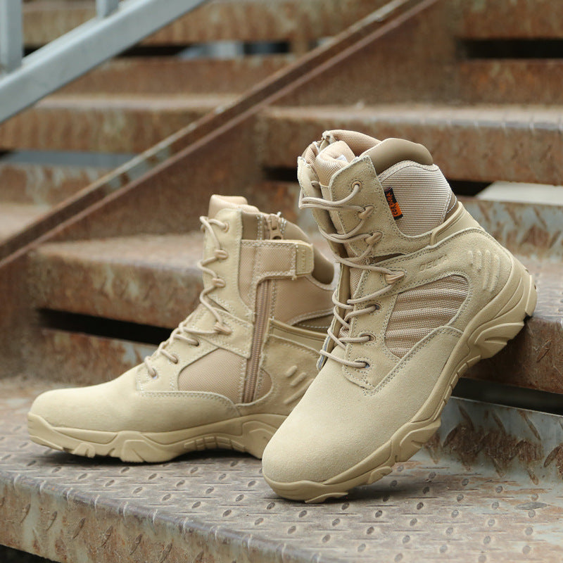 Wildking Men's High Top Breathable Hiking Combat Boots 1206