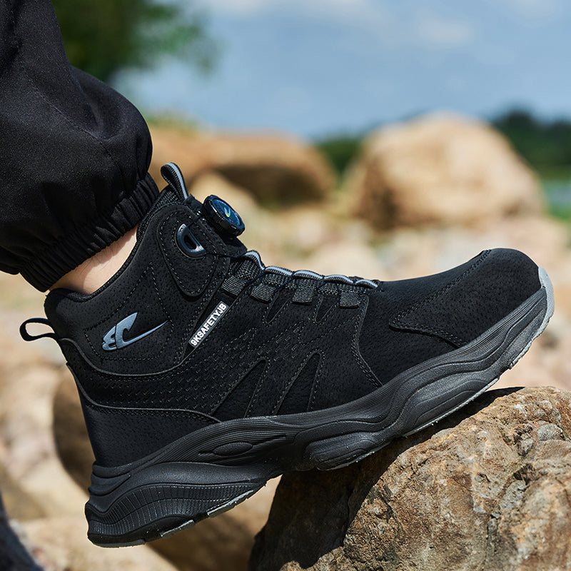 Wildking Men's High Top Steel Toe Safety Boots with Dial System – Puncture Resistant Work Boots R052