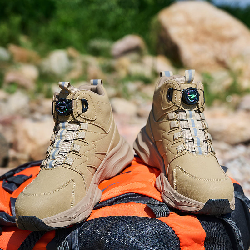 Wildking Men's High Top Steel Toe Safety Boots with Dial System – Puncture Resistant Work Boots R052
