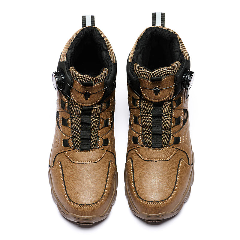 Wildking Men's High Top Steel Toe Safety Boots with Dial System – Puncture Resistant Work Boots R055