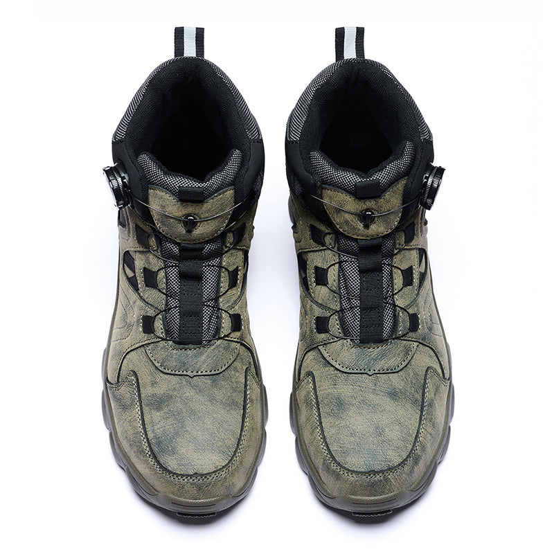 Wildking Men's High Top Steel Toe Safety Boots with Dial System – Puncture Resistant Work Boots R055