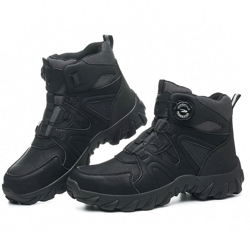 Wildking Men's High Top Steel Toe Safety Boots with Dial System – Puncture Resistant Work Boots R055