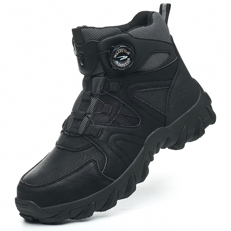 Wildking Men's High Top Steel Toe Safety Boots with Dial System – Puncture Resistant Work Boots R055