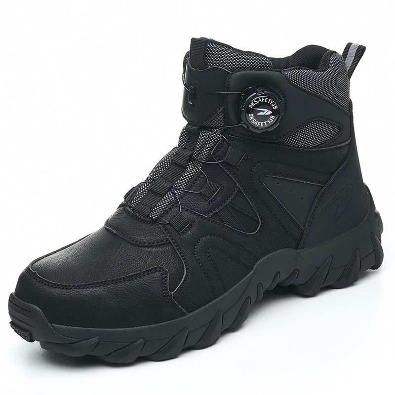 Wildking Men's High Top Steel Toe Safety Boots with Dial System – Puncture Resistant Work Boots R055