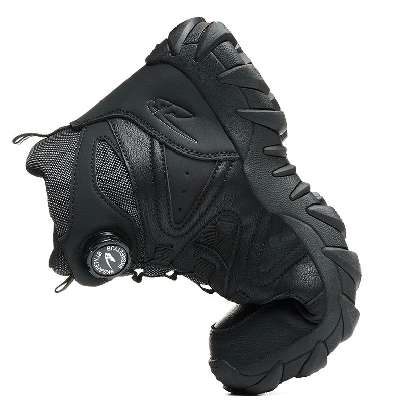 Wildking Men's High Top Steel Toe Safety Boots with Dial System – Puncture Resistant Work Boots R055