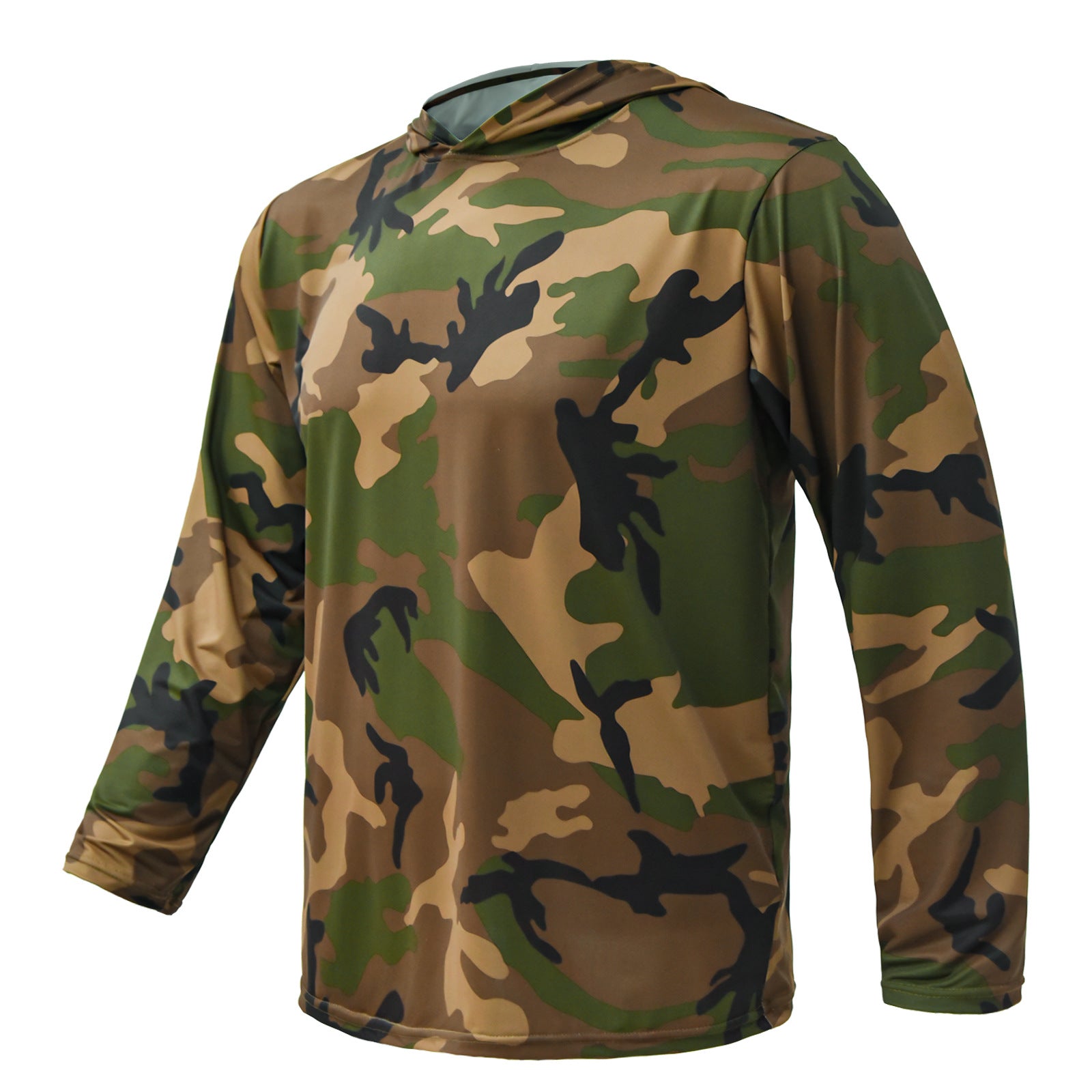 Wildking Men's Hunting and Birding Photography Camouflage Sun Protection Quick-Drying Hoodie