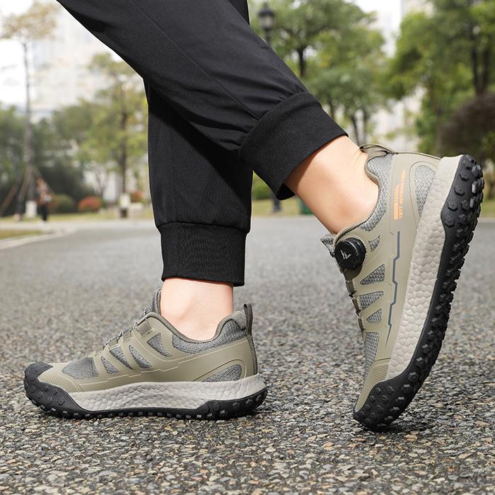 Wildking Men's Knob Elastic Buckle Sneakers D3014