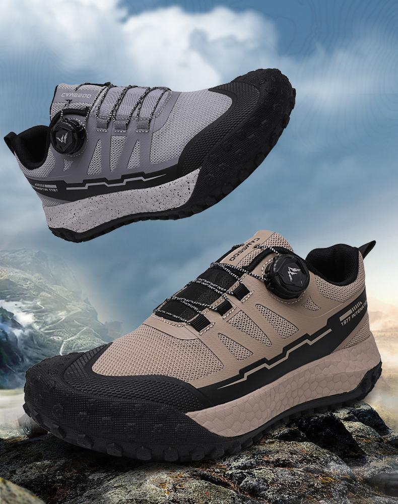 Wildking Men's Knob Elastic Buckle Sneakers D3014